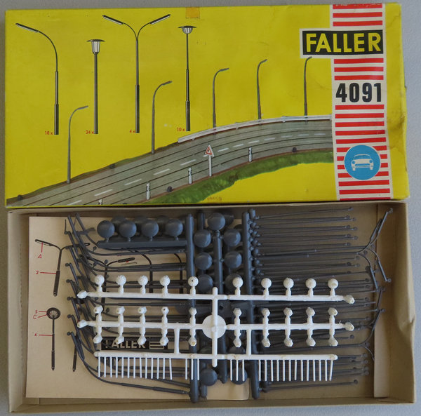 Faller AMS 4091 -- Lampen-Set in OVP, 60er Jahre Spielzeug #DEZ1668