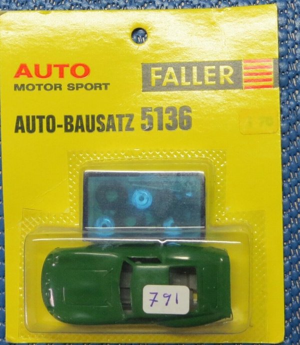 Faller AMS 5336 -- Ferrari Bausatz, ungebaut in OVP, 60er Jahre Rarität (DBW84)