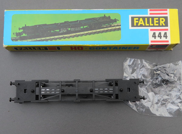 Faller AMS 444 -- Waggon für Container in OVP, 60er Jahre Spielzeug (BNL1477)