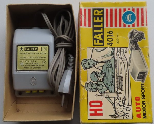 Faller AMS 4016 ~~ Trafo 4016 in OVP, Funktion ok, 60er Jahre Spielzeug #DEZ2269