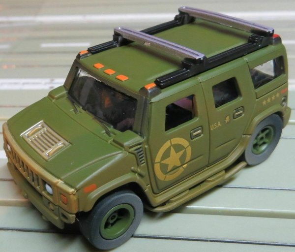 für H0 Slotcar Racing Modellbahn -- Hummer H2 mit XTraction Chassis in OVP