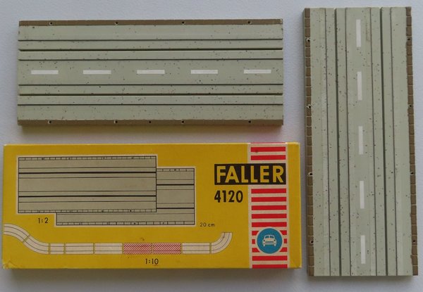 Faller AMS 4120-- 2 x Gerade 20 cm in OVP, 60er Jahre Spielzeug (DEZ1436)