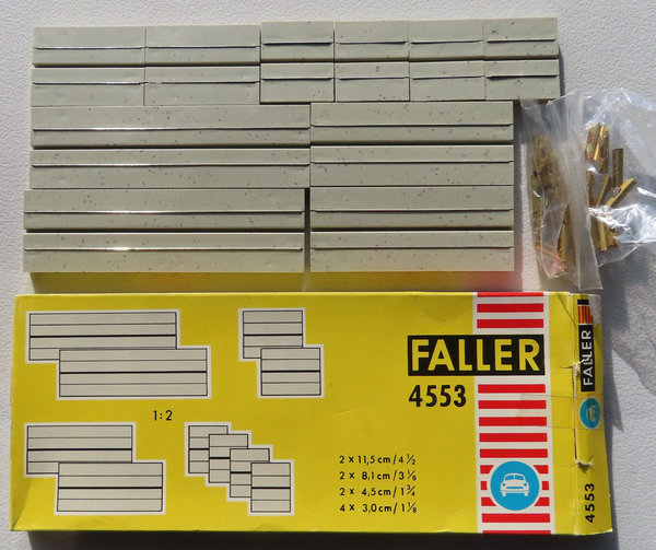 Faller AMS 4553 ~~ einspurige Kurven in OVP, 60er Jahre Spielzeug ☺ (DEZ1215)