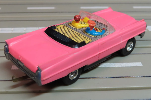 Faller AMS -- Cadillac Cabrio mit Flachankermotor, 60er Jahre Spielzeug Maßstab 1:64 (DBW10)