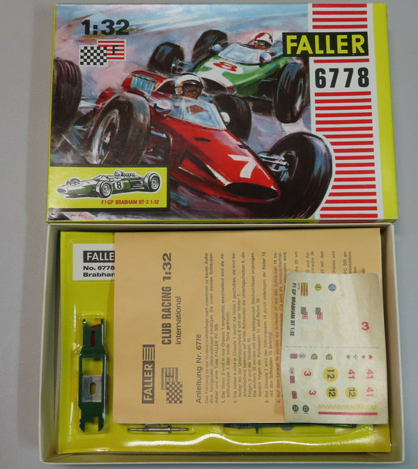 Faller Club Racing 6778 -- F1 GP Brabham BT-3, Maßstab 1:32, 60er Jahre (DBW57)