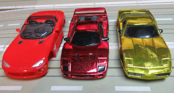 Für H0 Slotcar Modellbahn -- Viper / Corvette / Ferrari F40 Karosserie (EBS499)
