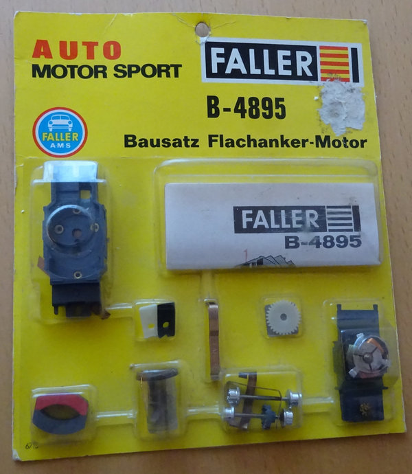 Faller AMS B-4895 - Bausatz Flachankermotor in OVP, 60er Jahre Spielzeug (DEZ1343)