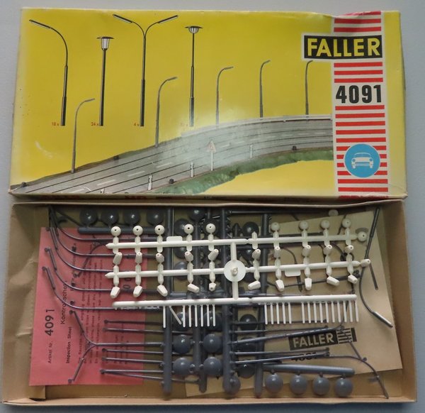 Faller AMS 4091 -- Lampen-Set in OVP, 60er Jahre Spielzeug #DEZ2476