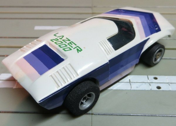 für H0 Slotcar Racing Modellbahn -- Lazer mit G-Plus Chassis, 70er Jahre Spielzeug (EBS20)