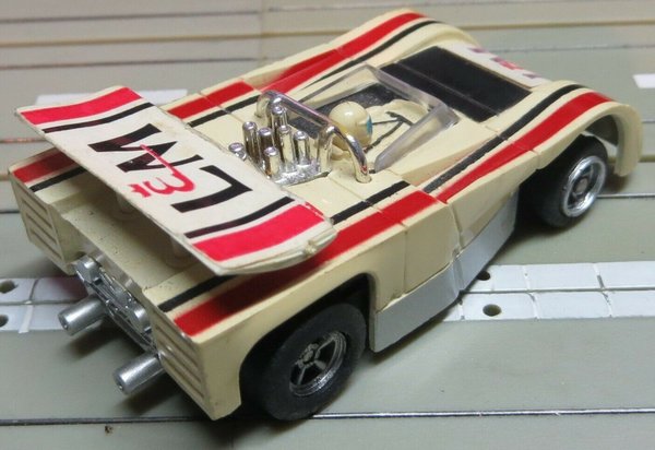für H0 Slotcar Racing Modellbahn -- seltener Lola T 260 mit AFX Motor, 70er Jahre Spielzeug (EBS29)