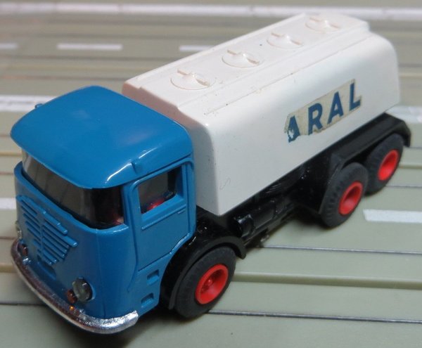 Faller AMS 5780 ~~ ARAL Tanklastwagen mit Zinkmotor, 60er Jahre Spielzeug ☺ (EBS513)