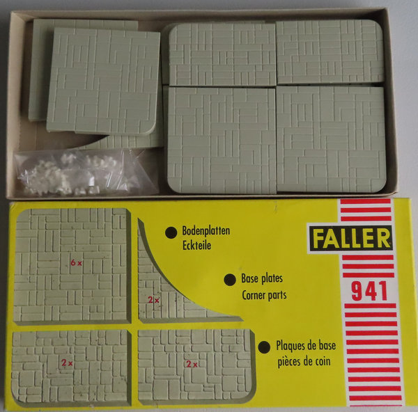 Faller AMS 941 -- Bodenplatten in OVP, 60er Jahre Spielzeug (DBW116)