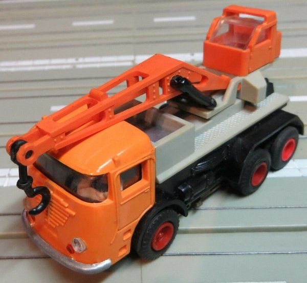 Faller AMS 5781 -- Kranwagen LKW mit Zinkmotor, 60er Jahre Spielzeug (RPS496)