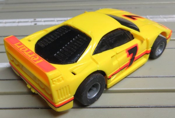 Für H0 Slotcar Racing Modellbahn --- Ferrari F 40 mit Tyco Motor (EBS483)