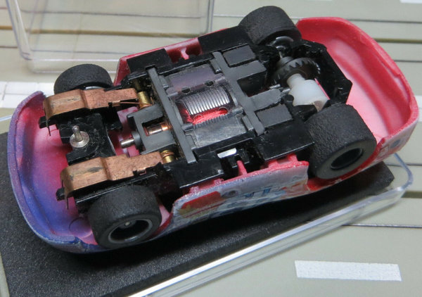 H0 Slotcar Racing Modellbahn ~~ Nascar mit Tyco Motor in Klarsicht Box (EBS504)
