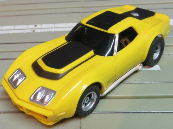 Faller Aurora -- neuwertige Corvette mit AFX Motor, 70er Jahre Spielzeug (RPS323)
