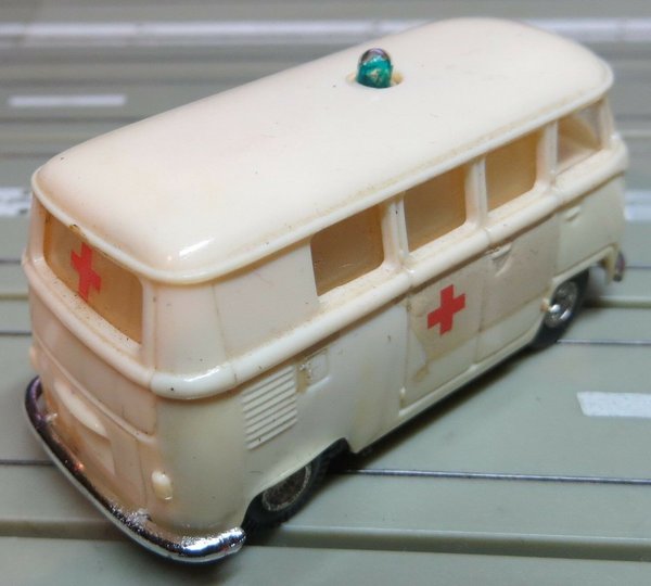 Faller AMS 5774 ~ VW Bulli Krankenwagen mit Blinklicht, 60er Jahre Spielzeug ☺(EBS454)