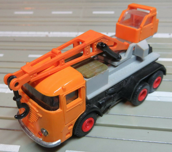 Faller AMS 5781 -- Kranwagen LKW mit Zinkmotor, 60er Jahre Spielzeug (EBS250)