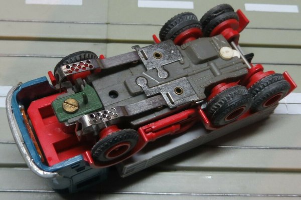 Faller AMS 4871 ~~ Büssing LKW mit Zinkgetriebe, 60er Jahre Spielzeug (EBS293)