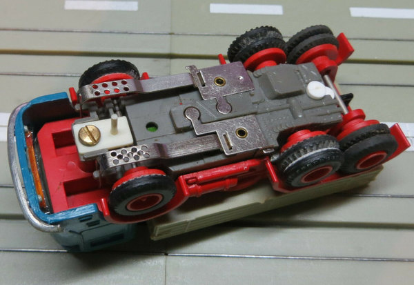 Faller AMS 4871 ~~ Büssing LKW mit Zinkgetriebe, 60er Jahre Spielzeug (EBS294)