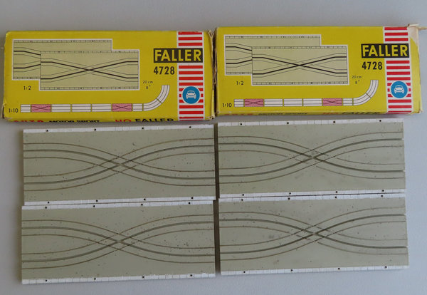 2 x Faller AMS 4728-- Spurwechsel in OVP, 60er Jahre Spielzeug (DBW216)