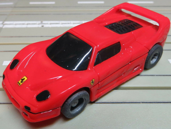 Für Slotcar Racing Modellbahn ~~ seltener Ferrari F 50 mit Tyco Motor (EBS484)