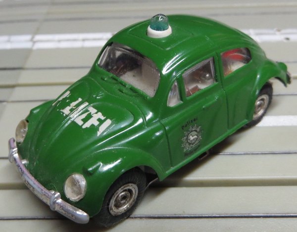 Faller AMS -- VW Käfer Polizei mit Blinklicht, 60er Jahre Spielzeug (EBS411)
