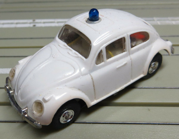 Faller AMS -- VW Käfer Polizei mit Blinklicht, 60er Jahre Spielzeug (EBS410)