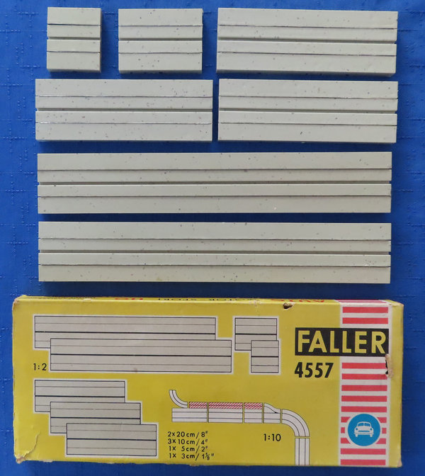 Faller AMS 4557 ~~ einspurige Geraden in OVP, 60er Jahre Spielzeug (BNL1726)
