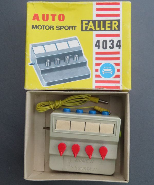 Faller AMS 4034 - Drucktastenschalter in OVP, 60er Jahre Spielzeug (BNL1778)