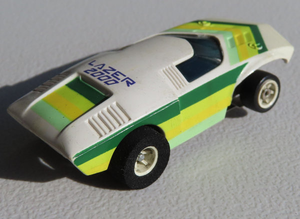 für H0 Slotcar Racing Modellbahn -- Lazer mit G-Plus Chassis, 70er Jahre Spielzeug (DBW277)
