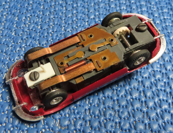 Faller AMS ~~  Jaguar E-Type mit Flachankermotor, 60er Jahre Spielzeug / H0 Maßstab 1:64 (DBW308)