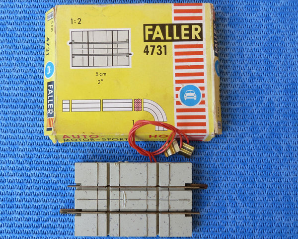 Faller AMS 4731 -- Schiene kreuzt Straße in OVP, 60er Jahre Spielzeug ☺ (NUS44)