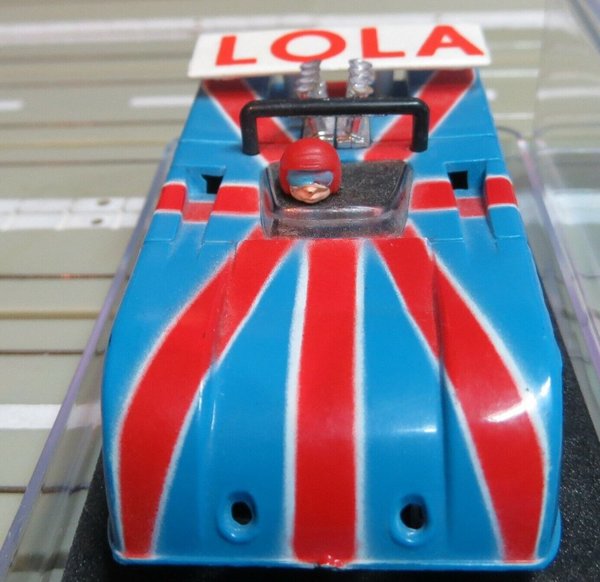 H0 Slotcar Racing Modellbahn ~~ seltener  Lola T 260 mit Tyco Motor (EBS524)