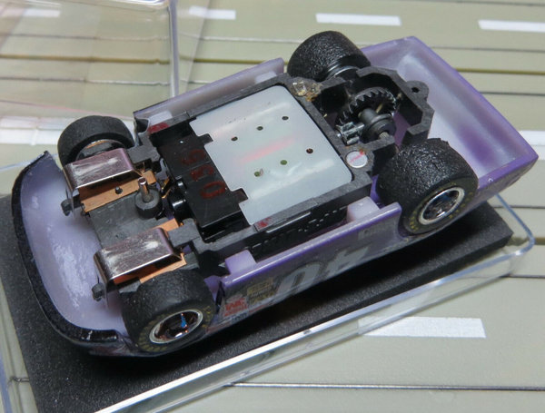 H0 Slotcar Racing Modellbahn --- Nascar mit Life Like Motor in Box (EBS525)