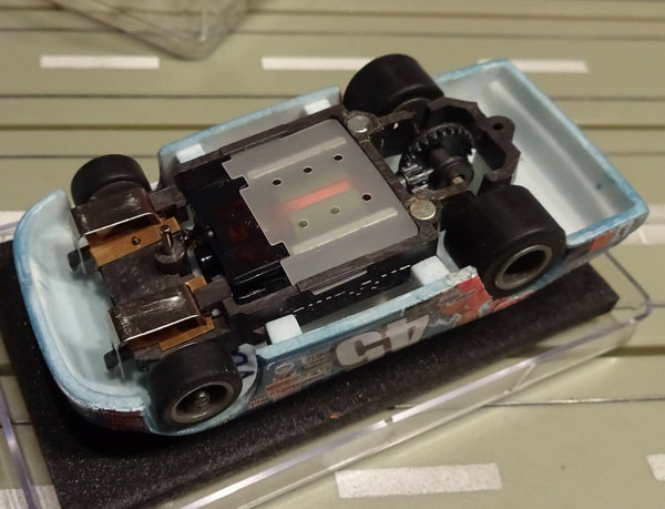 H0 Slotcar Racing Modellbahn ~~ Dodge Nascar mit Life Like Motor in Box (EBS542)