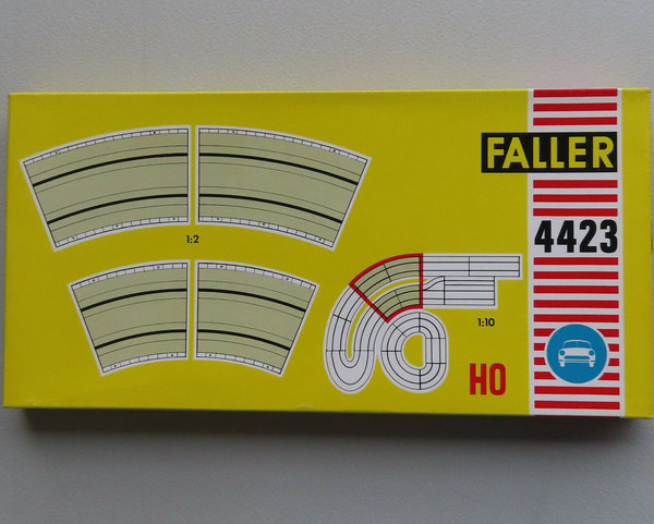 Faller AMS 4423 -- 2 x 22 Grad + 2 x 23 Grad in OVP, 60er Jahre Spielzeug ☺ (BNL1016)