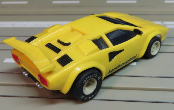 für H0 Slotcar Racing Modellbahn -- Lamborghini von Tyco, 70er Jahre Spielzeug ☺ (DEZ1244)