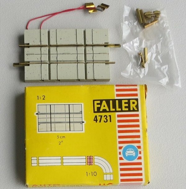 Faller AMS 4731 -- Schiene kreuzt Straße in OVP, 60er Jahre Spielzeug ☺ (BNL879)