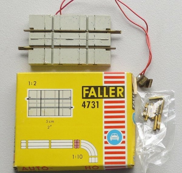 Faller AMS 4731 -- Schiene kreuzt Straße in OVP, 60er Jahre Spielzeug ☺ (BNL869)