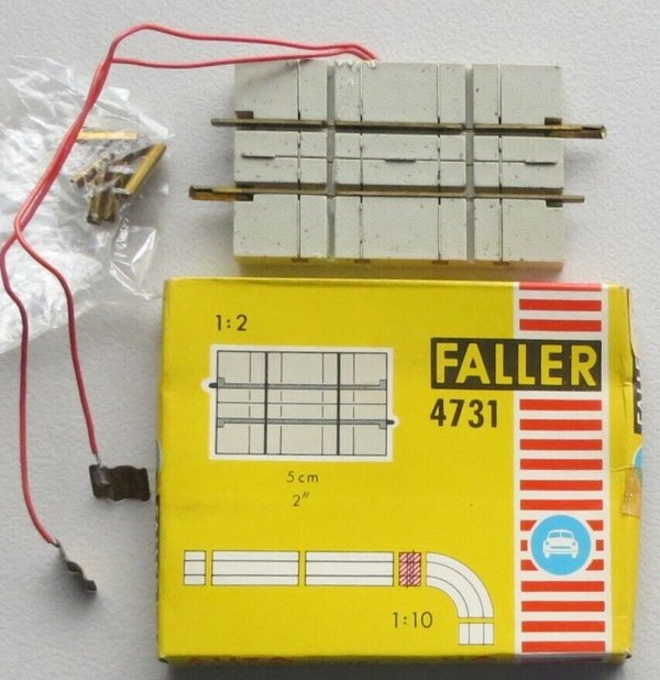 Faller AMS 4731 -- Schiene kreuzt Straße in OVP, 60er Jahre Spielzeug ☺ (BNL861)