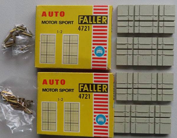 Faller AMS 4721 -- Kreuzung einspurig/zweispurig, 60er Jahre Spielzeug (DEZ1299)