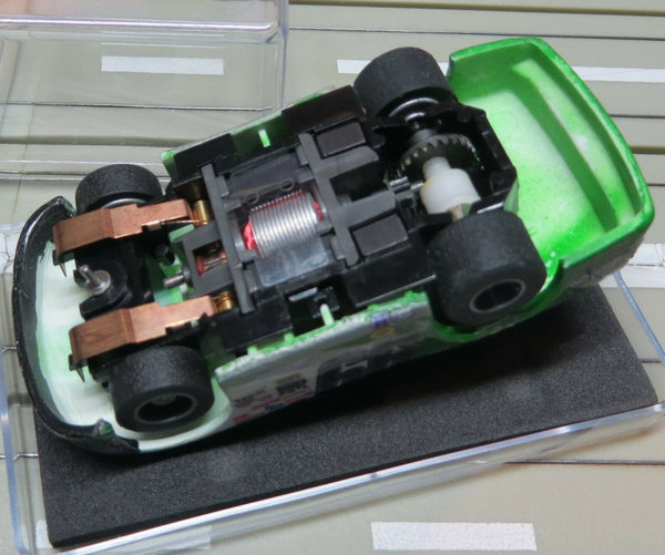 H0 Slotcar Racing Modellbahn -- Nascar mit Tyco Motor in Klarsicht Box EBS569