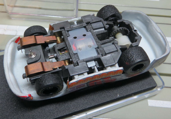 H0 Slotcar Racing Modellbahn -- Nascar mit Tyco Motor in Klarsicht Box EBS571
