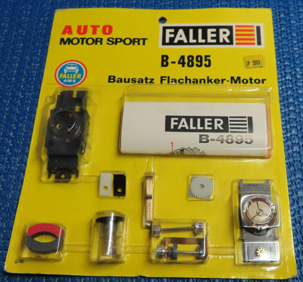 Faller AMS B-4895 - Bausatz Flachankermotor in OVP, 60er Jahre Spielzeug (DEZ1351)