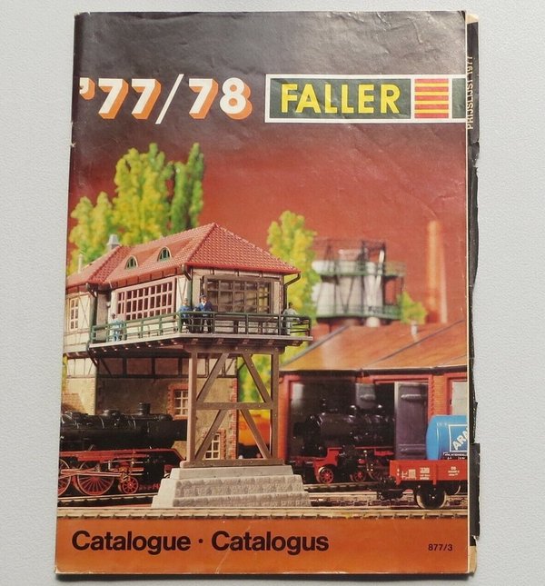 Faller Modellbau Jahres Katalog 1977/78, 3-sprachig, engl-franz-niederl.(BNL826)