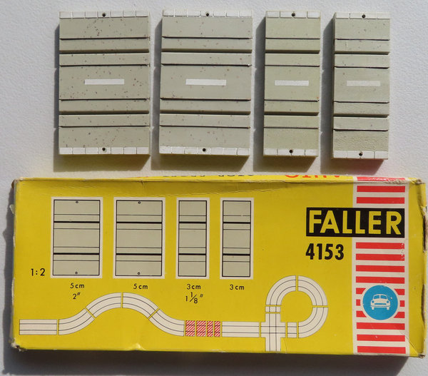 Faller AMS 4153-- 2 x Gerade 5 cm + 2 x 3 cm in OVP #DEZ2314
