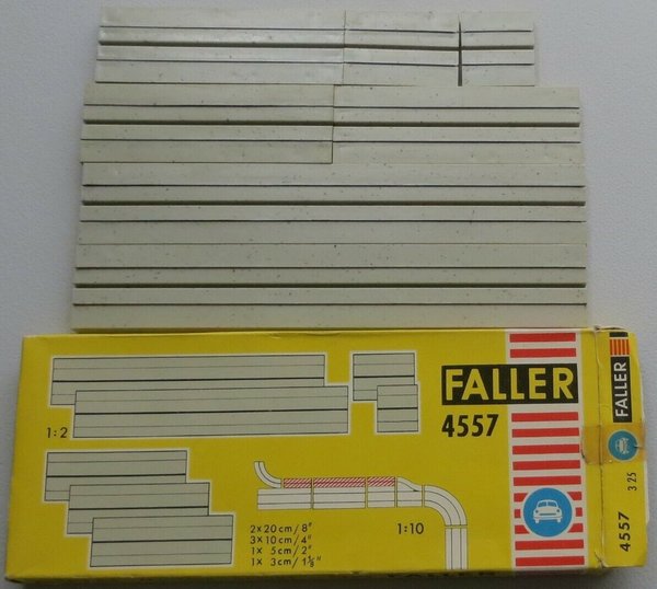 Faller AMS 4557 ~~ einspurige Geraden in OVP, 60er Jahre Spielzeug (BNL656)