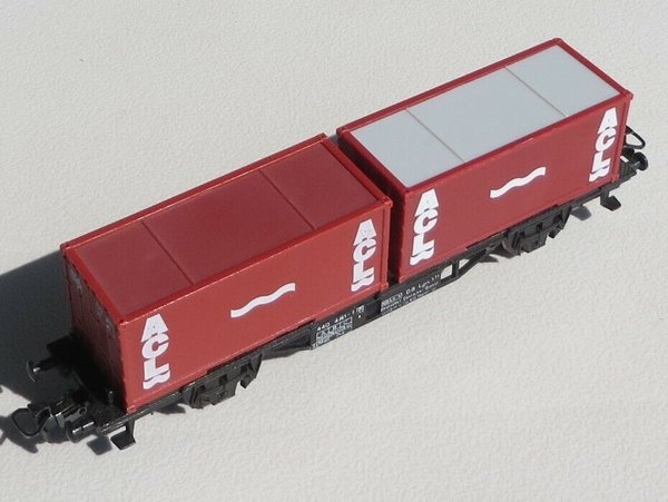 Faller AMS 444 -- Waggon mit Container, 60er Jahre Spielzeug ☺ (BNL626)