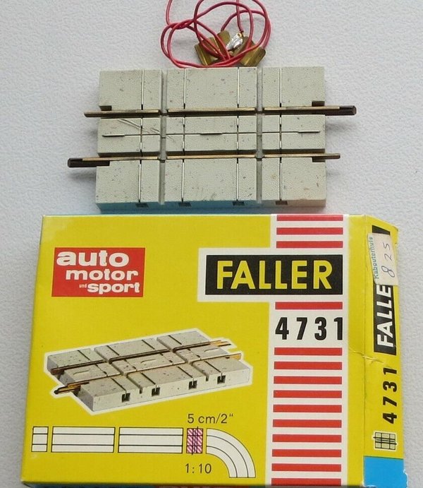 Faller AMS 4731 -- Schiene kreuzt Straße in OVP, 60er Jahre Spielzeug ☺ (BNL567)